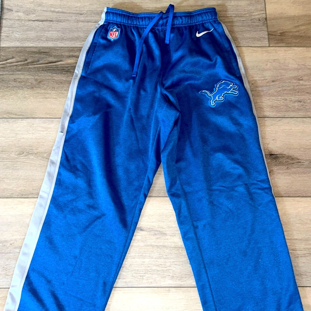 Nike Genuine Therma-Fit NFL Detroit Lions Men’s Size Medium Fleece Sweatpants